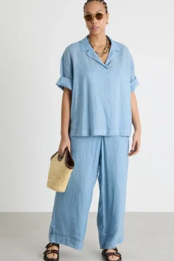 Blusa con top - Azzurro