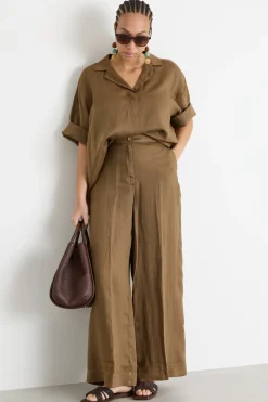 Blusa con top - Marrone