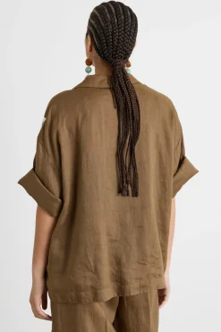 Blusa con top - Marrone