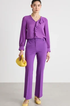 Blusa con volant - Viola