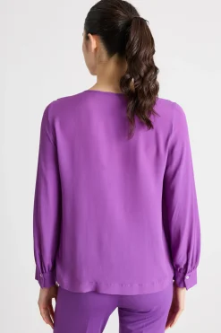 Blusa con volant - Viola