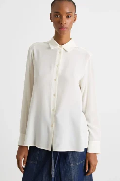 Blusa fluida - Bianco