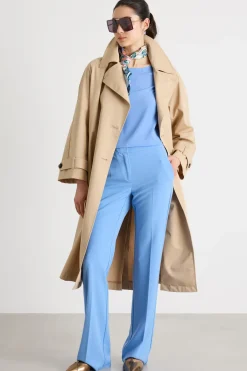 Blusa in crepe - Azzurro