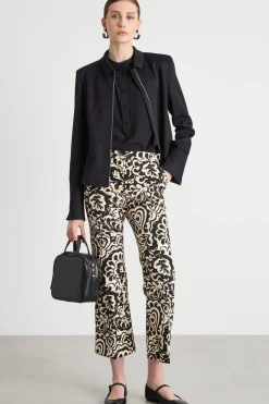Blusa in crepe de chine - Nero