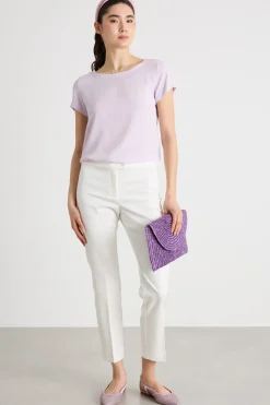 Blusa in crepe - Lilla