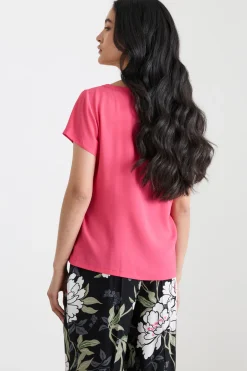 Blusa in crepe - Rosa