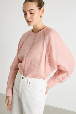 Blusa in garza leggera - Rosa