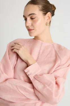 Blusa in garza leggera - Rosa