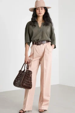 Blusa in jersey voile - Verde