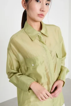 Blusa in organza - Verde