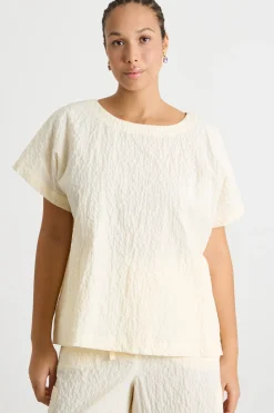 Blusa in popeline - Avorio