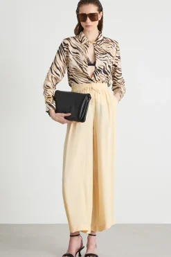 Blusa in raso animalier - Animalier