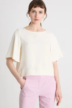 Blusa in raso - Bianco