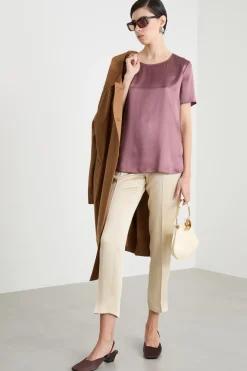 Blusa in raso - Lilla