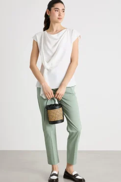 Blusa in raso opaco - Bianco