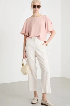 Blusa in raso - Rosa