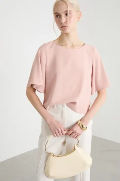 Blusa in raso - Rosa