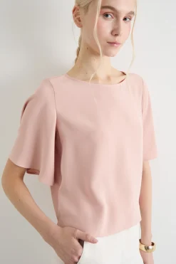 Blusa in raso - Rosa