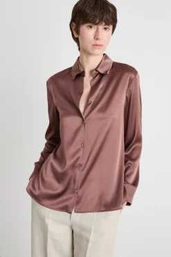 Blusa in raso - Rosa