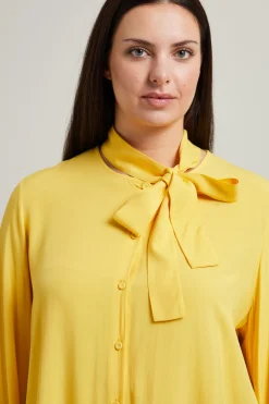Blusa in viscosa - Giallo
