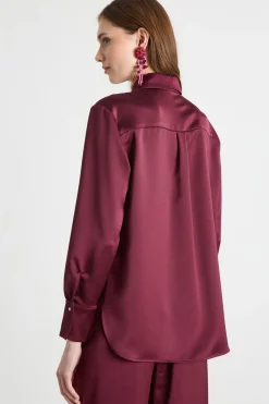 Blusa oversize - Bordeaux
