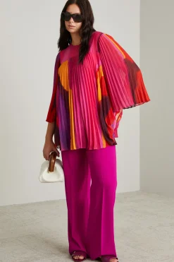 Blusa plissettata - Rosa Viola