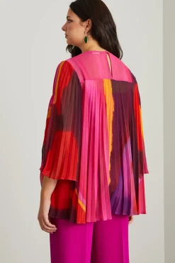 Blusa plissettata - Rosa Viola