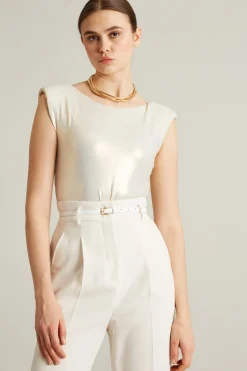 Body in jersey laminato - Bianco Perla