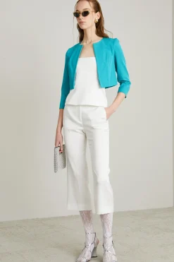 Bolero in faille - Azzurro
