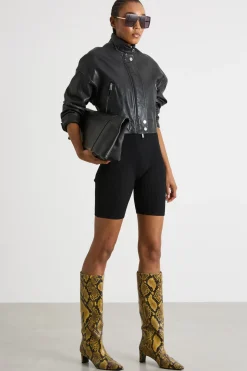 Bomber cropped - Nero