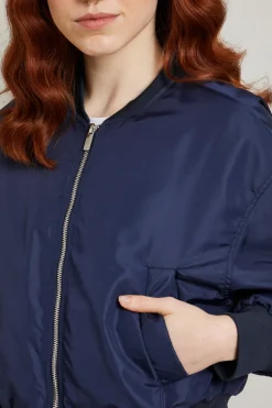 Bomber in tessuto tecnico - Blu