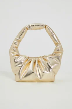 Borsa a spalla imbottita - Oro