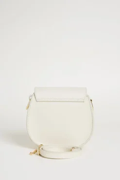 Borsa arrotondata in pelle - Bianco