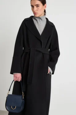 Borsa arrotondata in pelle - Blu