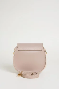 Borsa arrotondata in pelle - Rosa