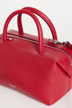 Borsa bauletto in pelle - Rosso