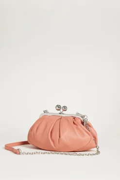 Borsa clutch mini in pelle - Rosa