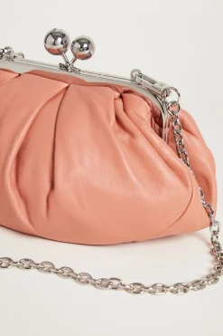 Borsa clutch mini in pelle - Rosa
