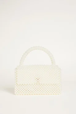 Borsa di perline - Bianco