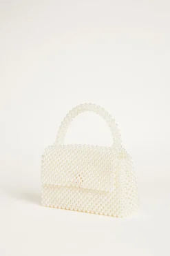 Borsa di perline - Bianco