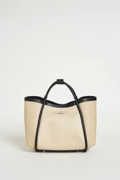 Borsa effetto rafia - Beige