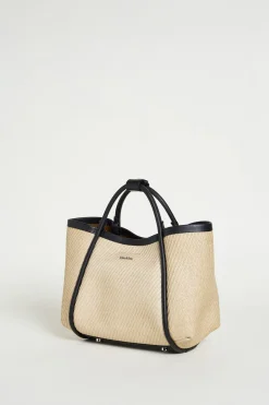 Borsa effetto rafia - Beige