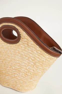 Borsa in paglia - Giallo