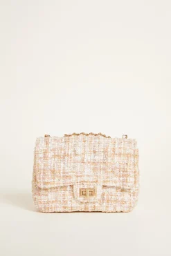 Borsa in tessuto intrecciato - Beige
