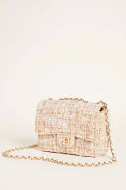 Borsa in tessuto intrecciato - Beige