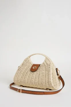 Borsa intrecciata - Beige