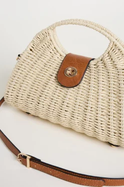 Borsa intrecciata - Beige