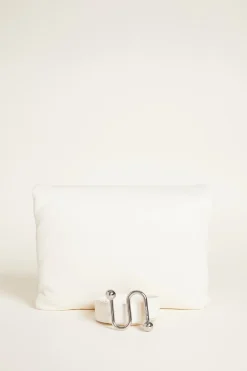 Borsa tracolla in nappa imbottita - Bianco