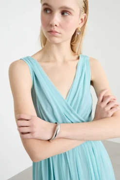 Bracciale rigido bombato - Argento