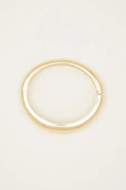 Bracciale rigido bombato - Oro